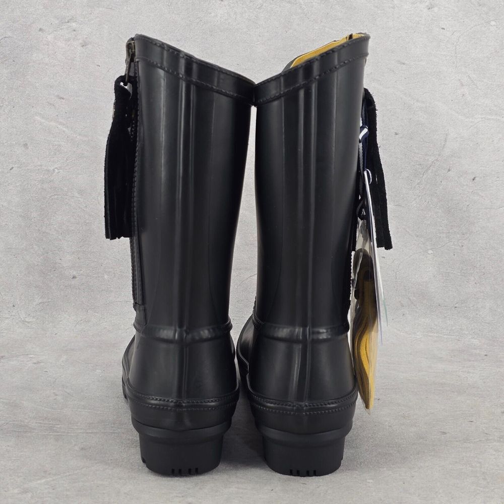 New Joules Rain Boots Mid Calf Rosalind Black‎ Boots Size US: 5 UK: 3 - Picture 6 of 14